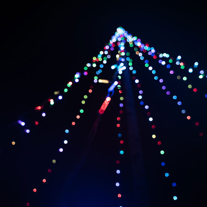Flaggstångsbelysning | Julbelysning Standard 10 m 500 LED i olika färger med fjärrkontroll